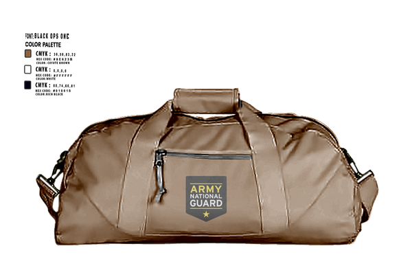 Duffle Bag, E CO 169 AVN, National Guard, Teamtime, Team time, sublimation, custom sports apparel, team uniforms, spirit wear, spiritwear, sports uniforms, custom shirts, team store, custom team store, fundraiser sports, apparel fundraiser