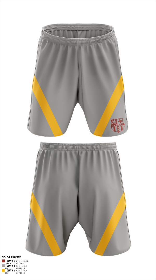 Mens Soccer Shorts, TX HEAT, Men's Soccer, Teamtime, Team time, sublimation, custom sports apparel, team uniforms, spirit wear, spiritwear, sports uniforms, custom shirts, team store, custom team store, fundraiser sports, apparel fundraiser