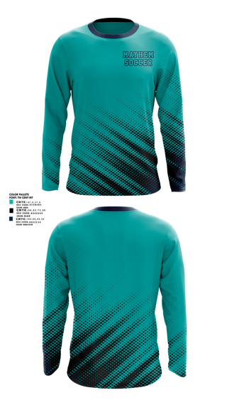 Long Sleeve Performance Shirt, Mayhem, Men's Soccer, Teamtime, Team time, sublimation, custom sports apparel, team uniforms, spirit wear, spiritwear, sports uniforms, custom shirts, team store, custom team store, fundraiser sports, apparel fundraiser