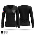 J Women's Long Sleeve V-neck Shirt - 1