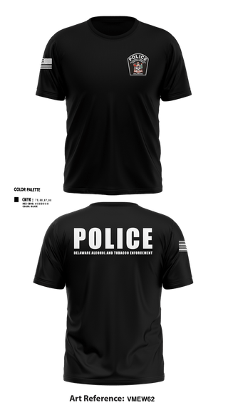 Short Sleeve Performance Shirt, Delaware Alcohol and Tobacco Enforcement, Police, Teamtime, Team time, sublimation, custom sports apparel, team uniforms, spirit wear, spiritwear, sports uniforms, custom shirts, team store, custom team store, fundraiser sports, apparel fundraiser