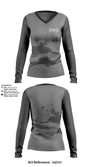 Womens Long Sleeve Vneck Shirt, OBCT, , Teamtime, Team time, sublimation, custom sports apparel, team uniforms, spirit wear, spiritwear, sports uniforms, custom shirts, team store, custom team store, fundraiser sports, apparel fundraiser