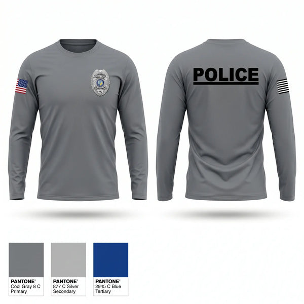 Long Sleeve Performance Shirt, LAURINBURG POLICE DEPARTMENT, Police, Teamtime, Team time, sublimation, custom sports apparel, team uniforms, spirit wear, spiritwear, sports uniforms, custom shirts, team store, custom team store, fundraiser sports, apparel fundraiser