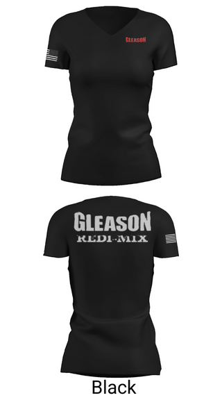 Womens Short Sleeve Vneck Shirt, Gleason Redi Mix, , Teamtime, Team time, sublimation, custom sports apparel, team uniforms, spirit wear, spiritwear, sports uniforms, custom shirts, team store, custom team store, fundraiser sports, apparel fundraiser
