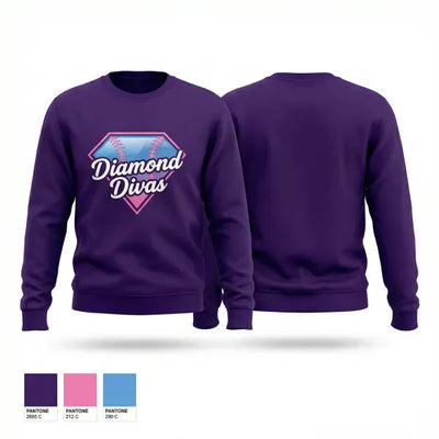 Diamond Divas 69946643 Crew Neck Sweatshirt - 2
