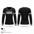 Plainfield tornadoes 20142433 Women's Long Sleeve V-neck Shirt - 1