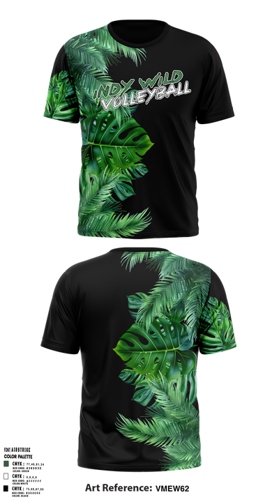 Indy Wild Volleyball 47140100 Short Sleeve Performance Shirt - 5