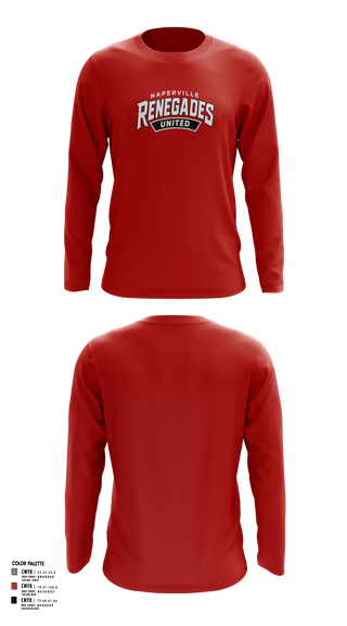 Long Sleeve Performance Shirt, Naperville Renegades, Baseball, Teamtime, Team time, sublimation, custom sports apparel, team uniforms, spirit wear, spiritwear, sports uniforms, custom shirts, team store, custom team store, fundraiser sports, apparel fundraiser