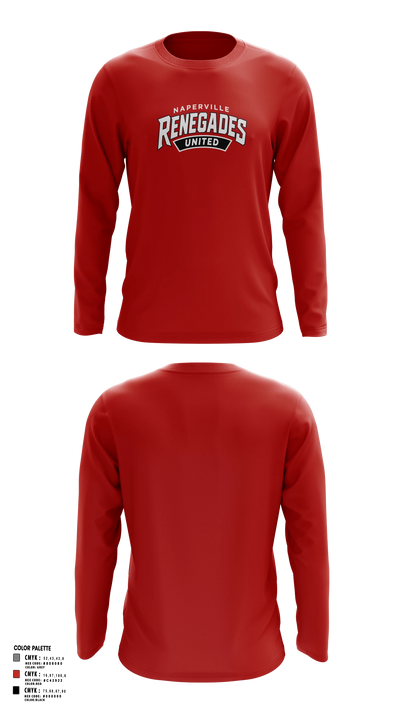 Naperville Renegades Long Sleeve Performance Shirt - 7