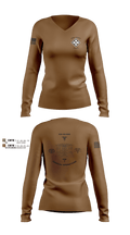 926 EN BDE 8514064 Women's Long Sleeve V-neck Shirt - 2