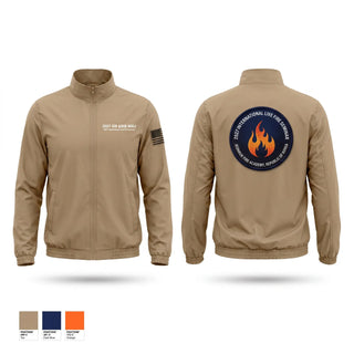 Windbreaker, 2027 international live fire seminar, Fire Department, Teamtime, Team time, sublimation, custom sports apparel, team uniforms, spirit wear, spiritwear, sports uniforms, custom shirts, team store, custom team store, fundraiser sports, apparel fundraiser