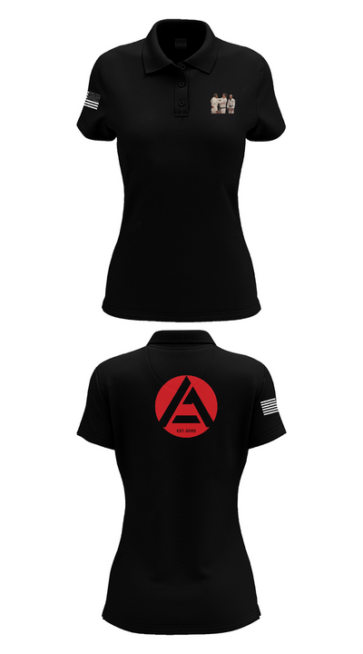 Gracie JiuJitsu Athens 70978792 Women's Short Sleeve Performance Polo  - 36
