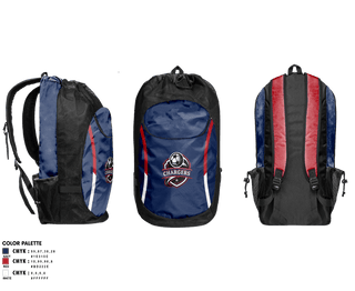 Gear Bag, Chargers, Men's Soccer, Teamtime, Team time, sublimation, custom sports apparel, team uniforms, spirit wear, spiritwear, sports uniforms, custom shirts, team store, custom team store, fundraiser sports, apparel fundraiser