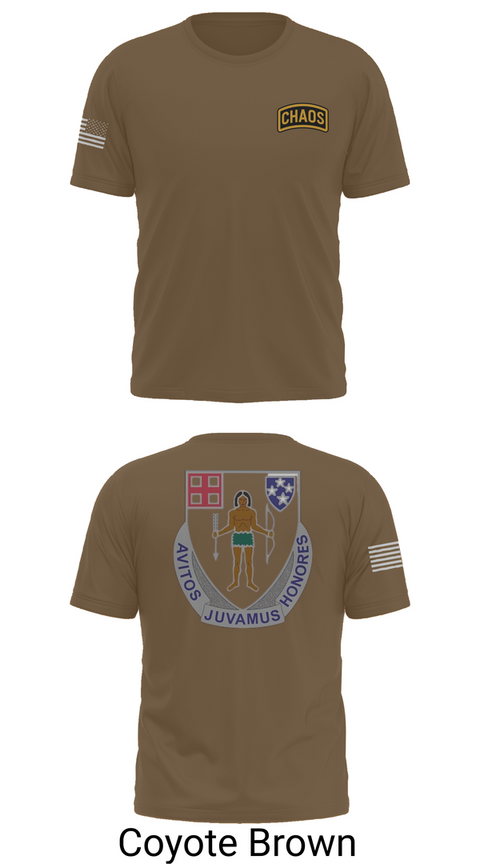 Short Sleeve Performance Shirt, Chaos Company, 1-182 Infantry, , Teamtime, Team time, sublimation, custom sports apparel, team uniforms, spirit wear, spiritwear, sports uniforms, custom shirts, team store, custom team store, fundraiser sports, apparel fundraiser