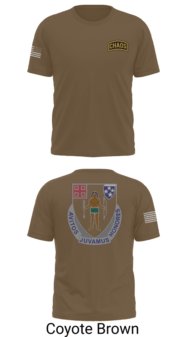 Short Sleeve Performance Shirt, Chaos Company, 1-182 Infantry, , Teamtime, Team time, sublimation, custom sports apparel, team uniforms, spirit wear, spiritwear, sports uniforms, custom shirts, team store, custom team store, fundraiser sports, apparel fundraiser