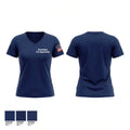 Greensburg Fire Department Women's Short Sleeve V-neck Shirt - 1