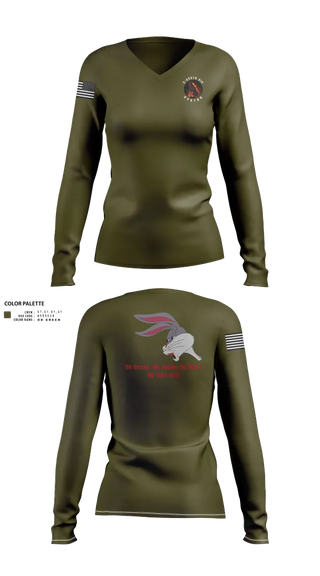 Womens Long Sleeve Vneck Shirt, H Co, 2-325TH AIR, , Teamtime, Team time, sublimation, custom sports apparel, team uniforms, spirit wear, spiritwear, sports uniforms, custom shirts, team store, custom team store, fundraiser sports, apparel fundraiser
