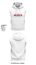 Milford Eagles Pop Warner Football and Cheer 85500081 Sleeveless Hoodie - 6