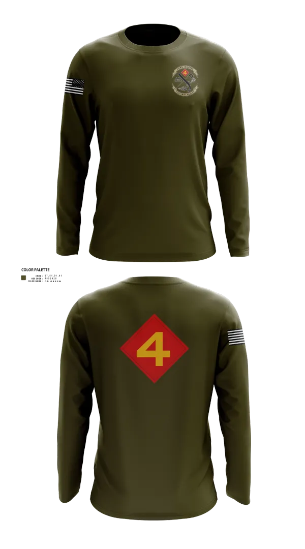 Long Sleeve Performance Shirt, 14th Marine regiment 4th Marine corps division, , Teamtime, Team time, sublimation, custom sports apparel, team uniforms, spirit wear, spiritwear, sports uniforms, custom shirts, team store, custom team store, fundraiser sports, apparel fundraiser