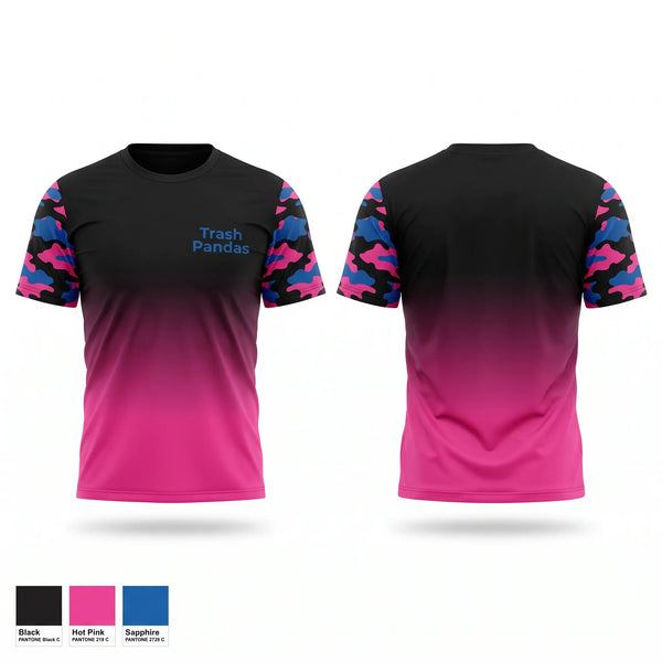 Short Sleeve Performance Shirt, Trash Pandas, Softball, Teamtime, Team time, sublimation, custom sports apparel, team uniforms, spirit wear, spiritwear, sports uniforms, custom shirts, team store, custom team store, fundraiser sports, apparel fundraiser