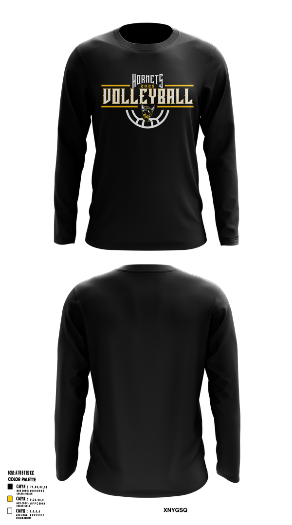 Long Sleeve Performance Shirt, Fulton Hornets Volleyball, Women's Volleyball, Teamtime, Team time, sublimation, custom sports apparel, team uniforms, spirit wear, spiritwear, sports uniforms, custom shirts, team store, custom team store, fundraiser sports, apparel fundraiser