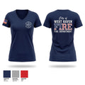 City of West Haven Fire Department Women's Short Sleeve V-neck Shirt - 1