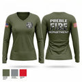 Preble Fire and Rescue 82953895 Women's Long Sleeve V-neck Shirt - 1
