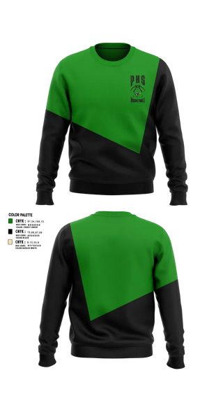 Crew Neck Sweatshirt, Palmdale Falcons, Men's Basketball, Teamtime, Team time, sublimation, custom sports apparel, team uniforms, spirit wear, spiritwear, sports uniforms, custom shirts, team store, custom team store, fundraiser sports, apparel fundraiser
