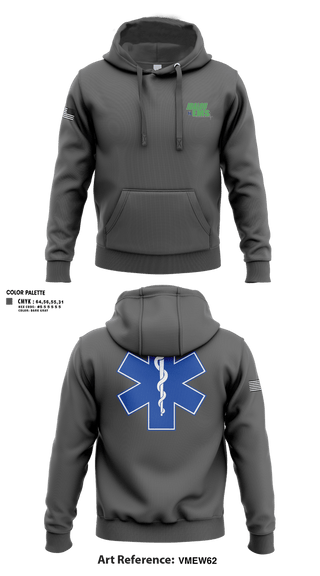 Hoodie, IDALOU EMS, EMS/EMT, Teamtime, Team time, sublimation, custom sports apparel, team uniforms, spirit wear, spiritwear, sports uniforms, custom shirts, team store, custom team store, fundraiser sports, apparel fundraiser
