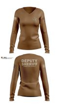 Vermillion County Sheriff’s Office Women's Long Sleeve V-neck Shirt - 4