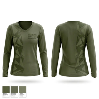 Womens Long Sleeve Vneck Shirt, Wildcat service coordination, , Teamtime, Team time, sublimation, custom sports apparel, team uniforms, spirit wear, spiritwear, sports uniforms, custom shirts, team store, custom team store, fundraiser sports, apparel fundraiser