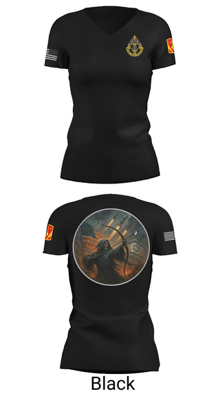 Womens Short Sleeve Vneck Shirt, HHB, 31st ADA BDE, , Teamtime, Team time, sublimation, custom sports apparel, team uniforms, spirit wear, spiritwear, sports uniforms, custom shirts, team store, custom team store, fundraiser sports, apparel fundraiser
