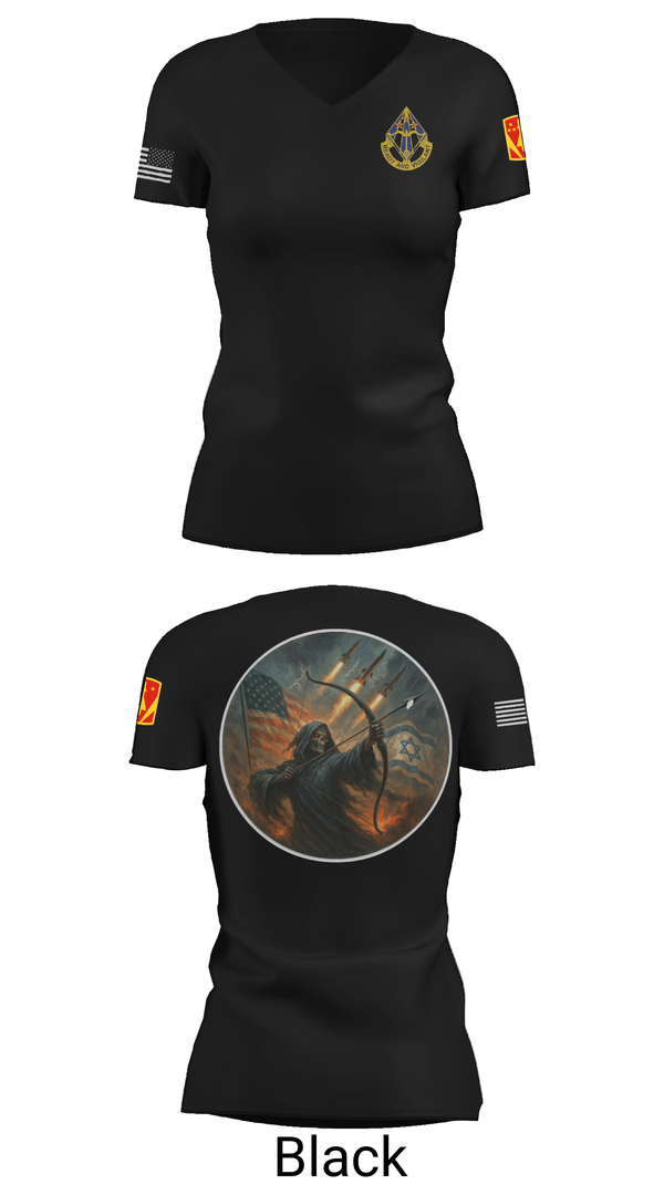 Womens Short Sleeve Vneck Shirt, HHB, 31st ADA BDE, , Teamtime, Team time, sublimation, custom sports apparel, team uniforms, spirit wear, spiritwear, sports uniforms, custom shirts, team store, custom team store, fundraiser sports, apparel fundraiser