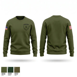 Crew Neck Sweatshirt, Chicago Police SWAT, Police, Teamtime, Team time, sublimation, custom sports apparel, team uniforms, spirit wear, spiritwear, sports uniforms, custom shirts, team store, custom team store, fundraiser sports, apparel fundraiser