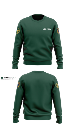 Crew Neck Sweatshirt, Taylor County Sheriff’s Office, Police, Teamtime, Team time, sublimation, custom sports apparel, team uniforms, spirit wear, spiritwear, sports uniforms, custom shirts, team store, custom team store, fundraiser sports, apparel fundraiser