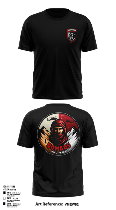 2-10 AHB Knighthawks Short Sleeve Performance Shirt - 19