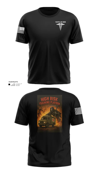 Old School Cotton Feel Shirt, 194th AR BDE HRT Medics, Army, Teamtime, Team time, sublimation, custom sports apparel, team uniforms, spirit wear, spiritwear, sports uniforms, custom shirts, team store, custom team store, fundraiser sports, apparel fundraiser