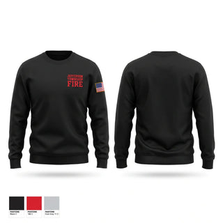 Crew Neck Sweatshirt, JEFFERSON TOWNSHIP FIRE, Fire Department, Teamtime, Team time, sublimation, custom sports apparel, team uniforms, spirit wear, spiritwear, sports uniforms, custom shirts, team store, custom team store, fundraiser sports, apparel fundraiser