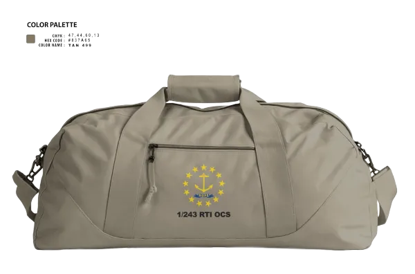 Duffle Bag, 1/243 RTI OCS, , Teamtime, Team time, sublimation, custom sports apparel, team uniforms, spirit wear, spiritwear, sports uniforms, custom shirts, team store, custom team store, fundraiser sports, apparel fundraiser