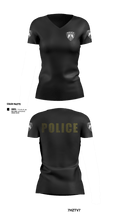 New York Mills Police Department 96778622 Women's Short Sleeve V-neck Shirt - 15