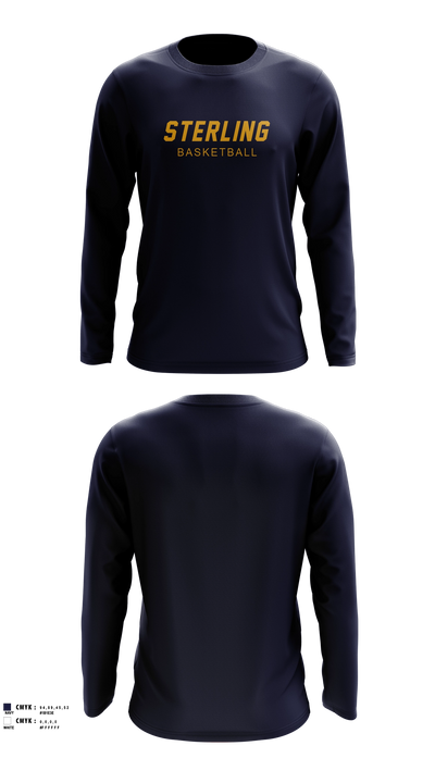 Sterling Boys Basketball Long Sleeve Performance Shirt - 4
