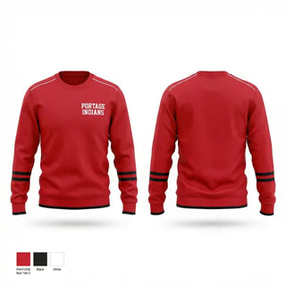 Crew Neck Sweatshirt, Portage Indians, Men's Basketball, Teamtime, Team time, sublimation, custom sports apparel, team uniforms, spirit wear, spiritwear, sports uniforms, custom shirts, team store, custom team store, fundraiser sports, apparel fundraiser