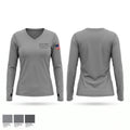 Litchfield Volunteer Fire Department Women's Long Sleeve V-neck Shirt - 1