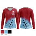 Minden Crimson Tide 17778172 Women's Long Sleeve V-neck Shirt - 1