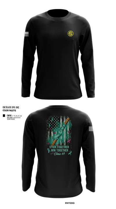 Texas Officer Candidate Class 69 17014937 Long Sleeve Performance Shirt 105