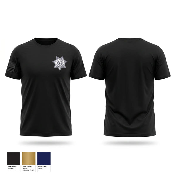 Old School Cotton Feel Shirt, Gary Job Corps, Police, Teamtime, Team time, sublimation, custom sports apparel, team uniforms, spirit wear, spiritwear, sports uniforms, custom shirts, team store, custom team store, fundraiser sports, apparel fundraiser