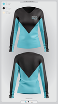 Aerial Bound Athletics 25419213 Women's Long Sleeve V-neck Shirt - 1