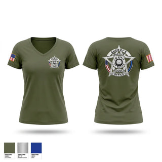 Womens Short Sleeve Vneck Shirt, WCSO, Police, Teamtime, Team time, sublimation, custom sports apparel, team uniforms, spirit wear, spiritwear, sports uniforms, custom shirts, team store, custom team store, fundraiser sports, apparel fundraiser