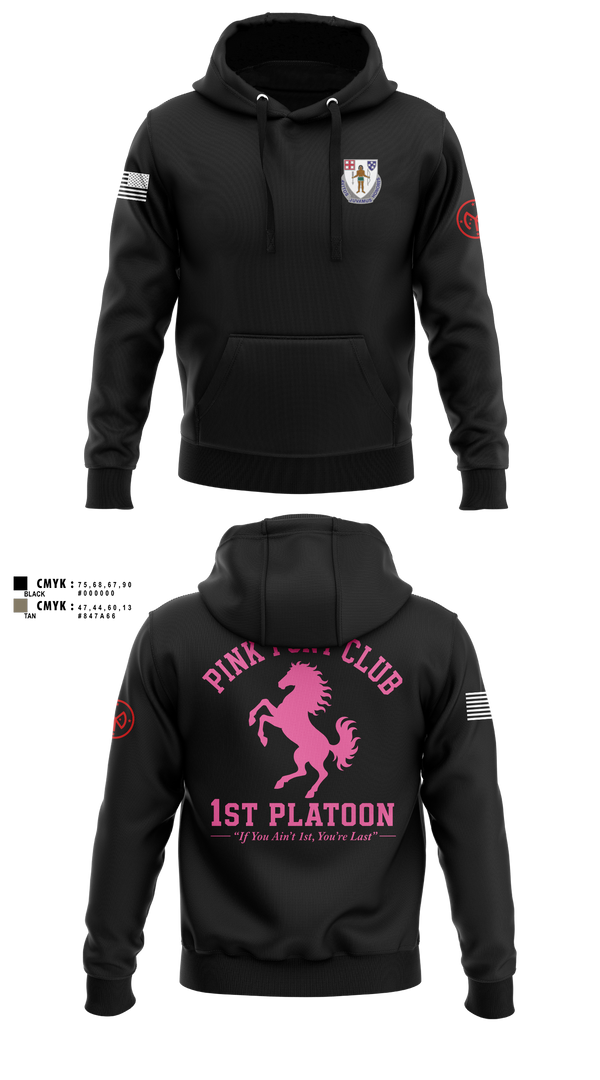 Hoodie, 1/182 1st Platoon, National Guard, Teamtime, Team time, sublimation, custom sports apparel, team uniforms, spirit wear, spiritwear, sports uniforms, custom shirts, team store, custom team store, fundraiser sports, apparel fundraiser