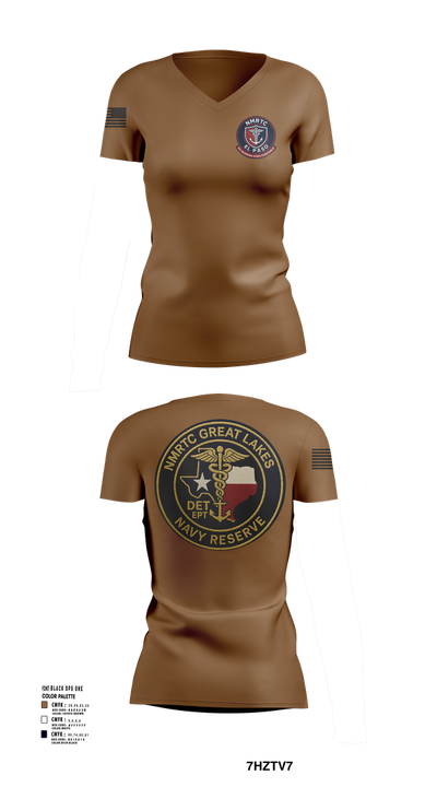 NMRTC El Paso 64078462 Women's Short Sleeve V-neck Shirt - 106